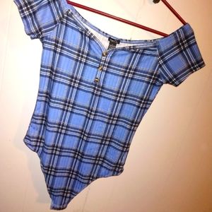 Women's Plaid Bodysuit